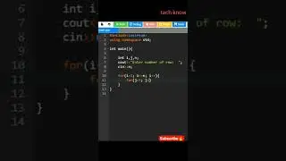 Right angle triangle in c++ | patterns in c++