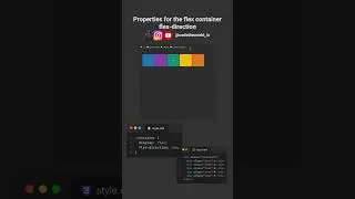 Properties for the flex container: flex-direction 