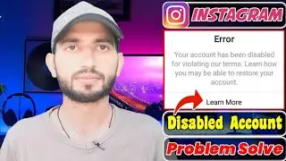 Instagram Your Account Has Been Disabled For Violating Our Terms | Problem Solve | MTC Channel🔥