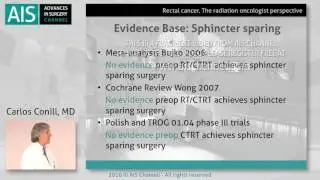 Rectal cancer: the radiation oncologist's perspective
