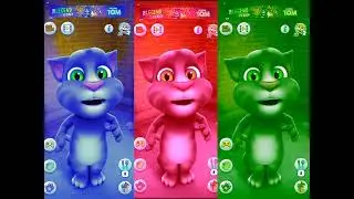 My Talking Tom Blow, Red, Green Top Funny Gameplay 🔥🎮 #talkingtom