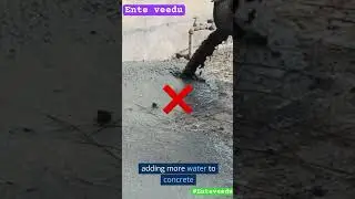 Don’t add more water in concrete mix