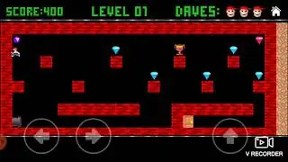 لعبة ديف المرحلة الاولى level 1 )( Dangerous dave