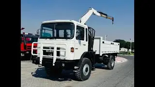 Man Flatbed Crane Truck 4X4 Ex Military Used