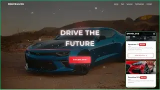 Create a stunning product Car landing page with HTML and CSS