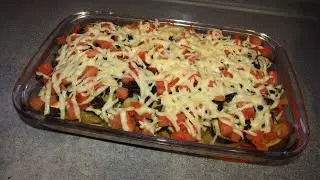 Овощная запеканка с грибами