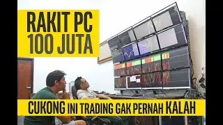 #89 profesional trader multiple monitor, CUKONG TRADING rakit pc 100juta + trader bitcoin mining