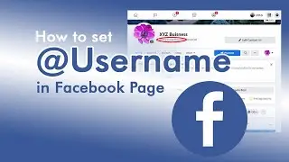 How to Set USERNAME in Facebook Page 2021 | फेसबुक पेज मैं USERNAME कैसे Set करें
