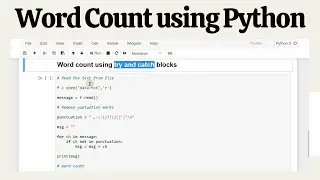 Word Count using Python