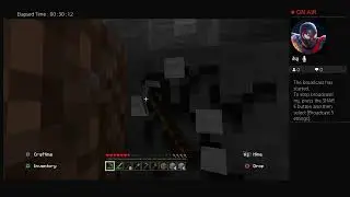 Playing Minecraft trying to beat the game