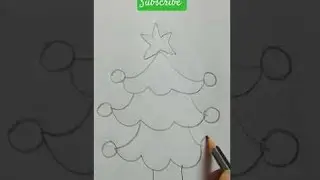 Christmas Tree Drawing ,