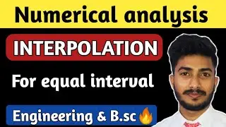 Interpolation for equal interval | interpolation basic concept