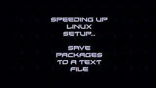 Save Packages In A Text File