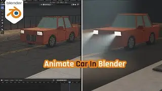 How to Animate a Car Driving on a Road in Blender | Complete Tutorial