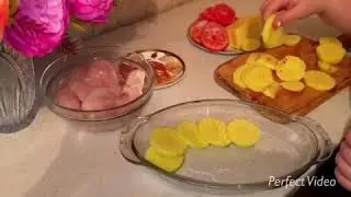 Сочная грудинка с картофелем