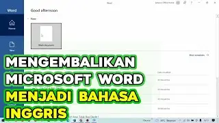 How to Change the Language of MS Word from Indonesian to English