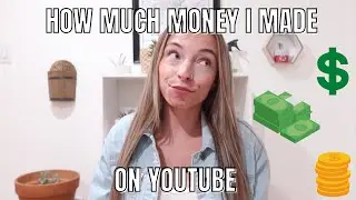How much money I made my FIRST YEAR monetized on YouTube!