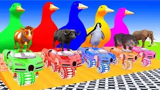 5 Giant Duck, Monkey, Lion, chicken, brown cow, Sheep, Transfiguration funny animal 2023