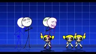 Mugen Request Derp x4 VS Bubbles x4