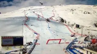 FIS SKI WM 2017 St. Moritz Plane Crashes Ropecam Flugzeug kappt Seilkamera