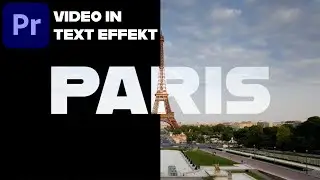 Text mit Video füllen in Premiere Pro | Video in Text Effekt | Fitchgallery
