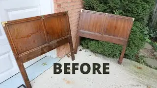 BEFORE & AFTER: Vintage Headboards Turned Into Beds! - Thrift Diving