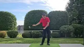 Golf Swing Feelings 11 - One Handed Swings Help Find the Swing Plane and Release Feel