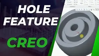 How to make a hole in creo parametric 7 beginner tutorial guide
