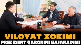 Президент қарорини бажармаган амалдорларга, вилоят хокими қандай чора кўради. 30.09.2022 йил