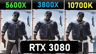 Nvidia RTX 3080 Benchmarks AMD Ryzen 5600X vs 10700K vs 3800X 9+  Games Tested FPS Graphs