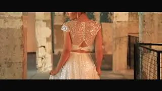 Mermaid Sparkle Bridal Blouse | Crop top buttoned back with cup sleeves by StylishBrideAccs Atelier