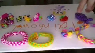 Мои поделки из ризинок. 😄😄😄