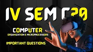 Diploma IV Sem Important Questions || Computer Organisation and microprocessors || Diploma C20