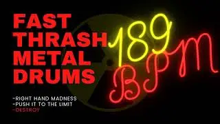 THRASH METAL DRUM TRACK #68| 189 BPM Part 2