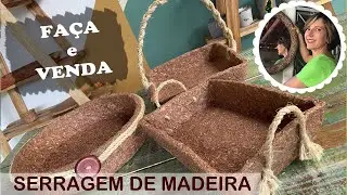 DIY - 3 Way to make baskets with wood sawdust