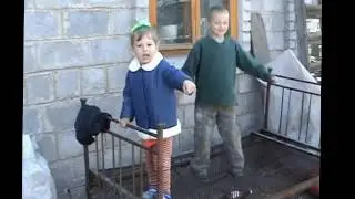 Батут в селе