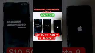 Samsung S10 5G vs Note 9 vs Iphone 11 Speed test 2025 