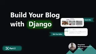 How to Build a Blog with Powerful Text Editor | Django 3  Step by Step Tutorial 2 #django3 #blog