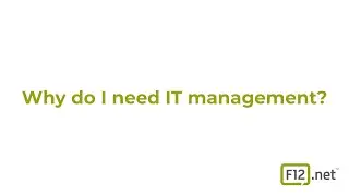 Why do I need IT management?