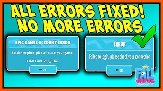 FALL GUYS HOW TO FIX ALL ERROR CODES 200 _ 1040 FAILED TO LOGIN PLEASE CHECK YOUR CONNECTION