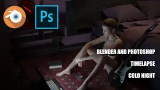 Cold Night (Blender time-lapse)