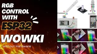 ESP32 se RGB LED Control on Wokwi Simulator | IoT Project Tutorial for Beginners