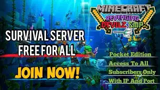 SURVIVAL SERVER FOR ALL SUBSCRIBERS! 😍| MINECRAFT SERVER SMP 1.21 😲 | DEVIL Playz