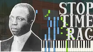 Scott Joplin - Stoptime Rag 1910 (Ragtime Piano Synthesia + metronome)