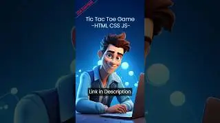 Tic Tac Toe Game 💜- HTML CSS JS #youtubeshorts #viral #shorts