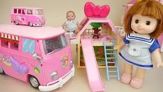 Baby Doli camping bus car and house play