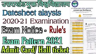 uou exam datesheet 2021|uou exam 2021|uou exam 2020- 21| uou exam admit card 2021|uou datesheet-2021
