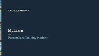 NetSuite MyLearn