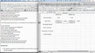 Financial Ratios Demonstration