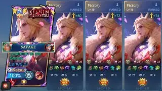 SAVAGE! LANCELOT SOLO PERFECT FULL DAMAGE BUILD 2025!! (HOW TO PLAY LANCELOT LIKE A PRO 2025!)- MLBB